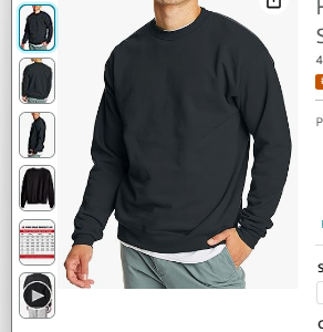 Hanes Mens EcoSmart Crewneck